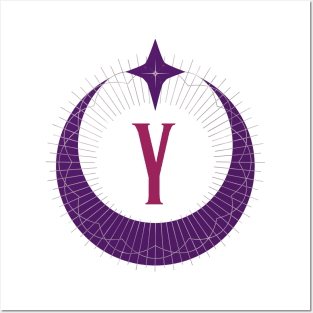 Y - Moon Monogram Posters and Art